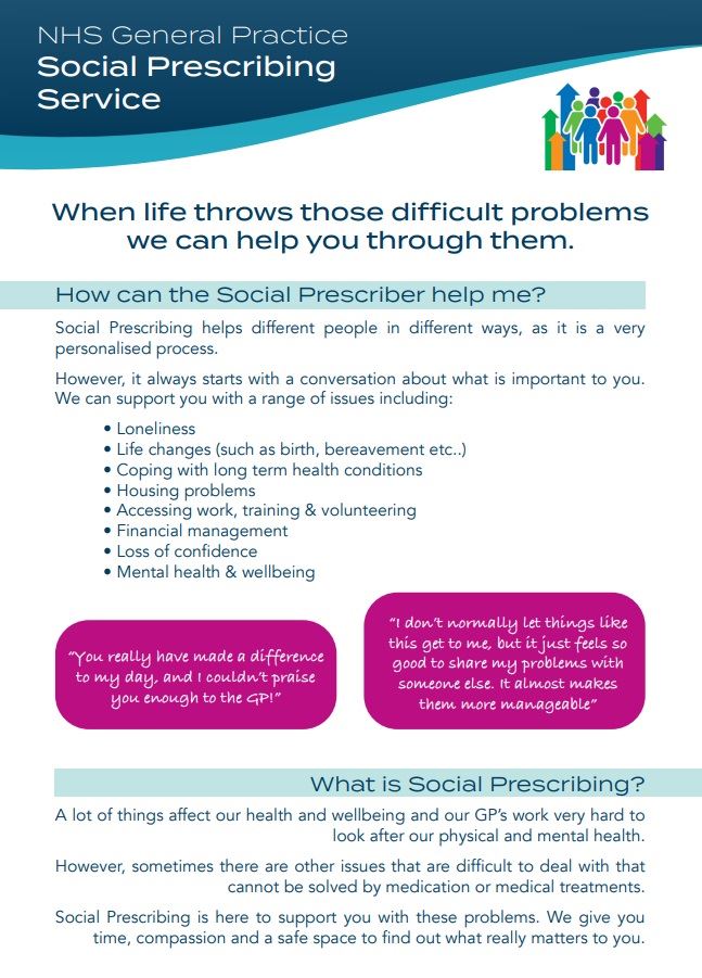 Social Prescribing Service Poster
